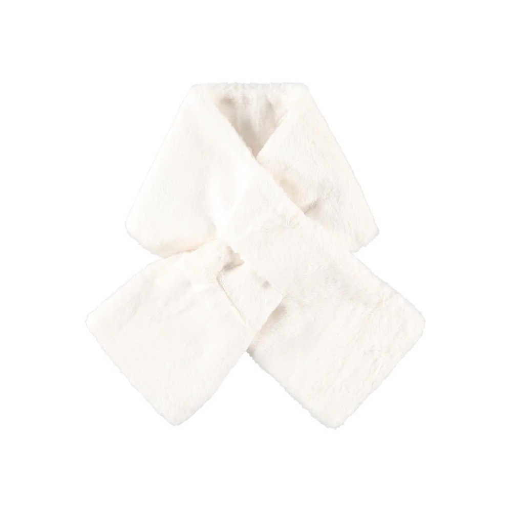 Apparis Women's Bambi White Faux Fur Scarf NWT